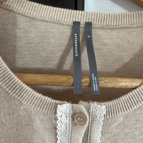 Anthropologie Lace Trim Cardigan - Picture 5 of 8